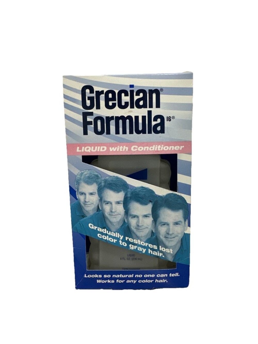 Grecian Formula 16 Liquid with Conditioner Restores Lost Color to Gray Hair 8 oz